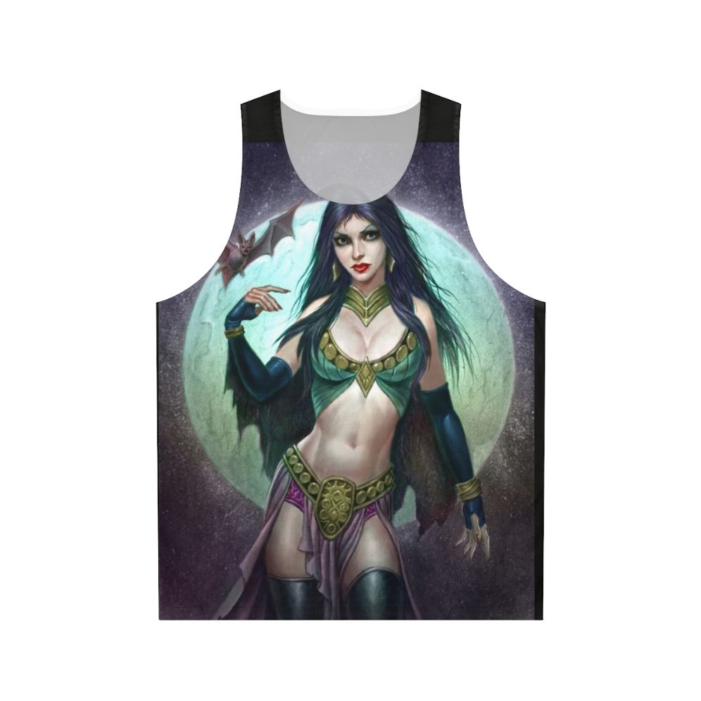 Night Moon Vampire Queen Unisex Tank Top
