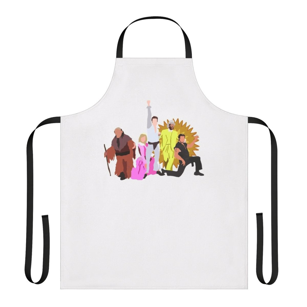 Apron with Nightman and Dayman design from It's Always Sunny in Philadelphia