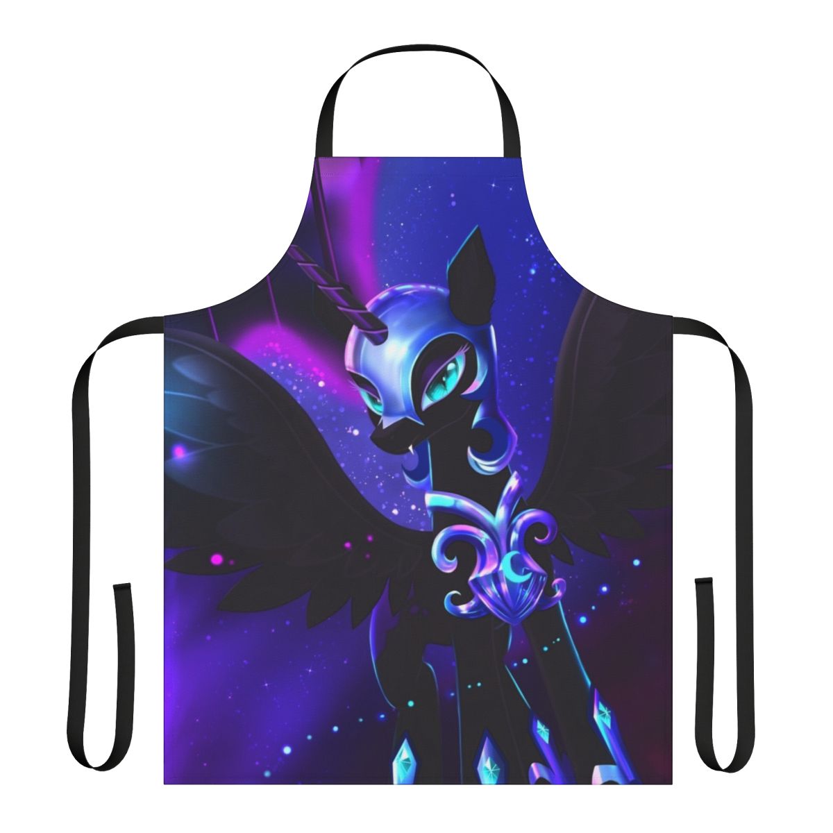 Nightmare Moon-themed apron featuring alicorn princess design
