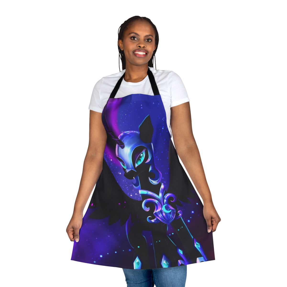 Nightmare Moon-themed apron featuring alicorn princess design