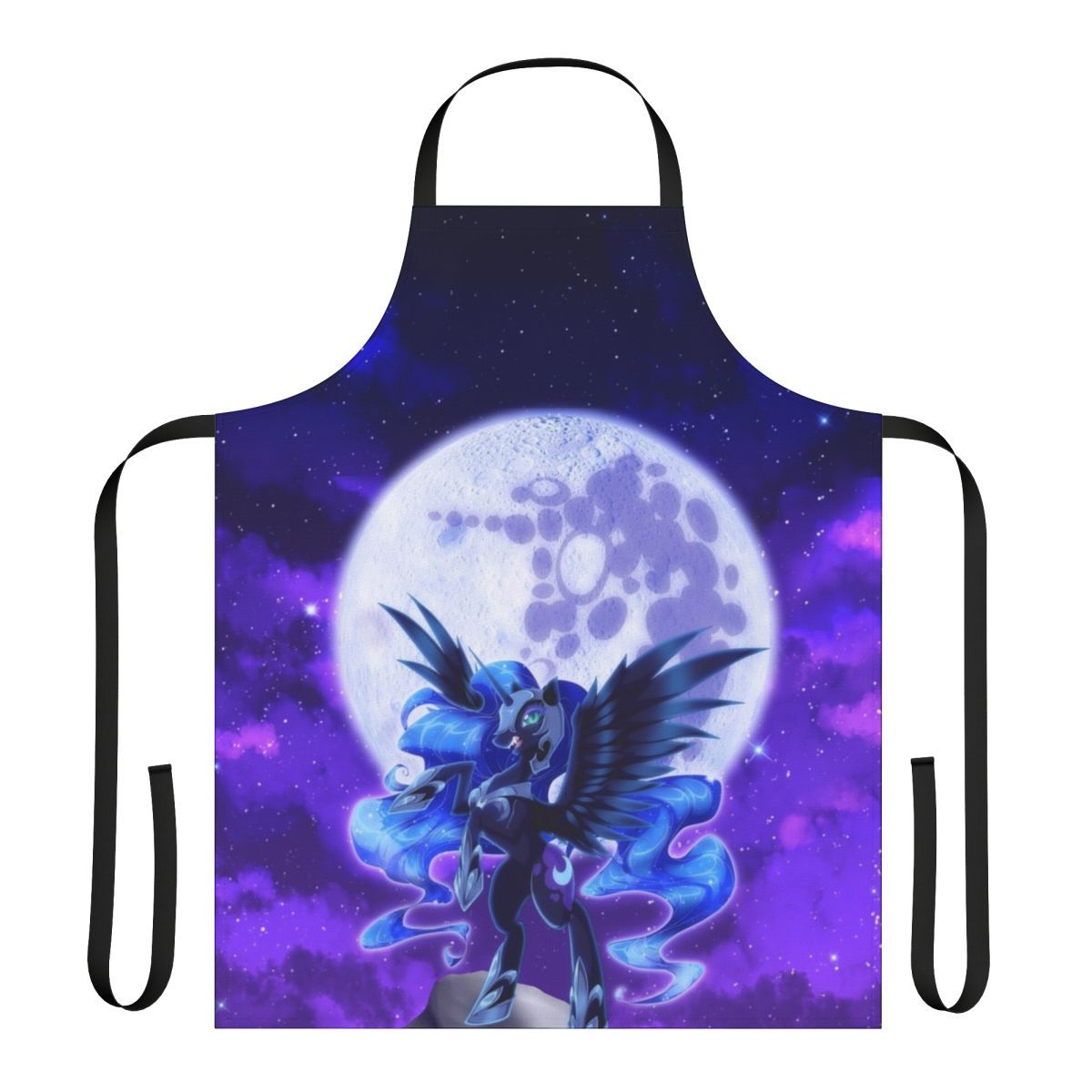 Nightmare Moon inspired pony apron with a dark, fantasy design