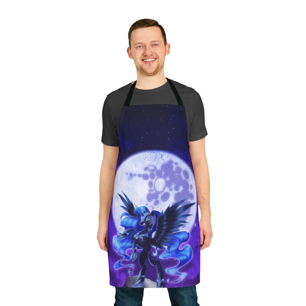 Nightmare Moon inspired pony apron with a dark, fantasy design