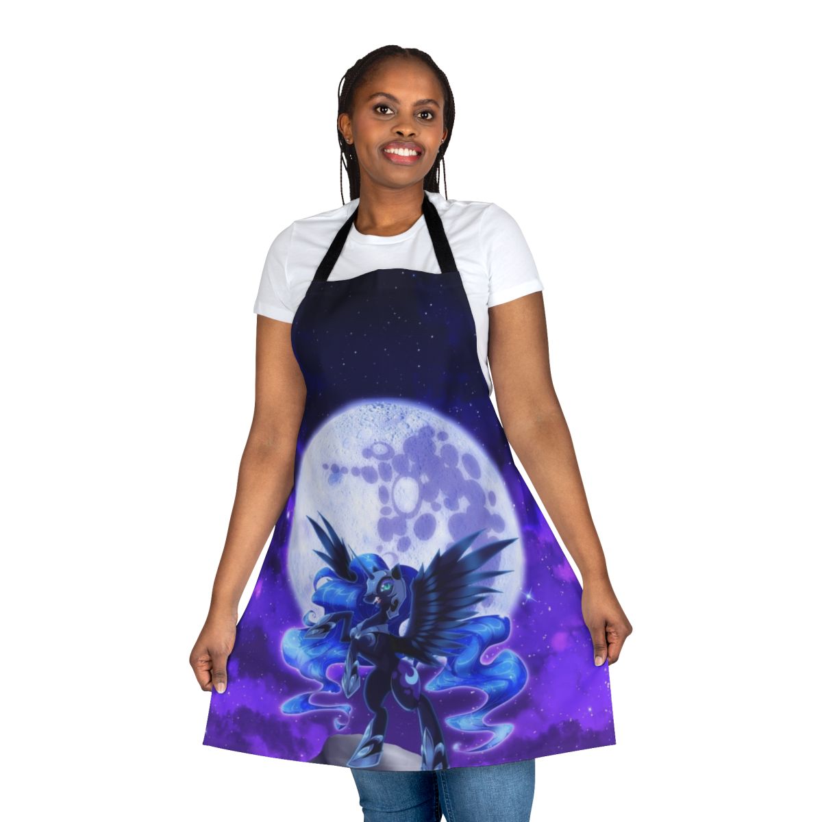 Nightmare Moon inspired pony apron with a dark, fantasy design