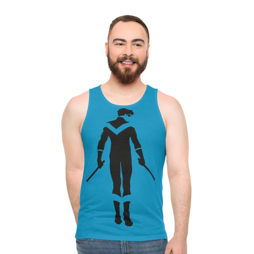 Nightwing Minimalist Unisex Tank Top