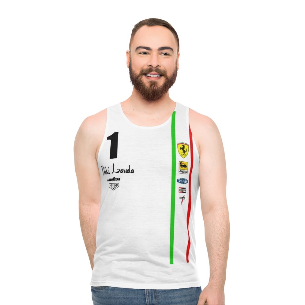 Niki Lauda Ferrari F1 Racing Unisex Tank Top