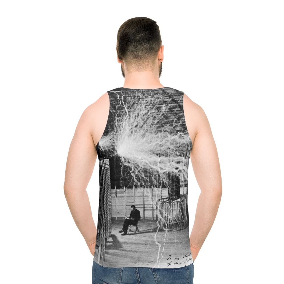 Nikola Tesla Lightning Unisex Tank Top