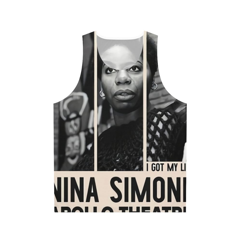 Vintage Nina Simone Jazz Concert Poster Unisex Tank Top