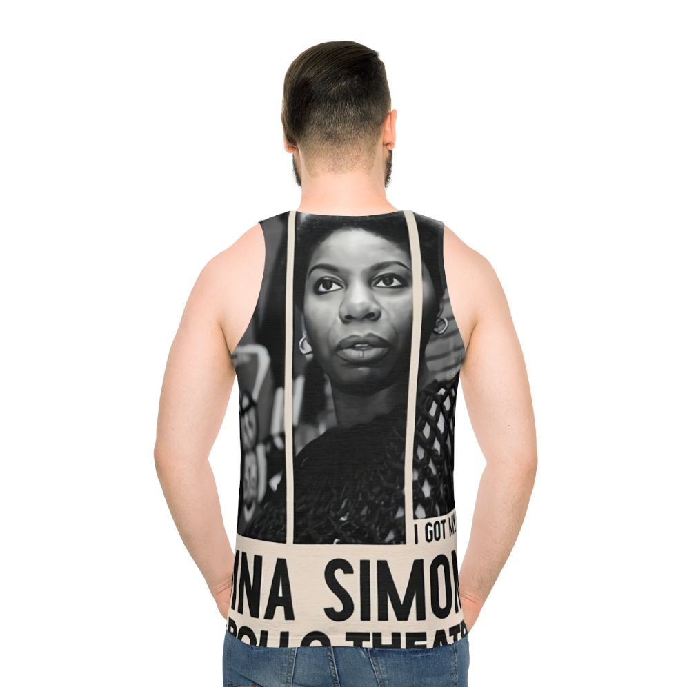 Vintage Nina Simone Jazz Concert Poster Unisex Tank Top