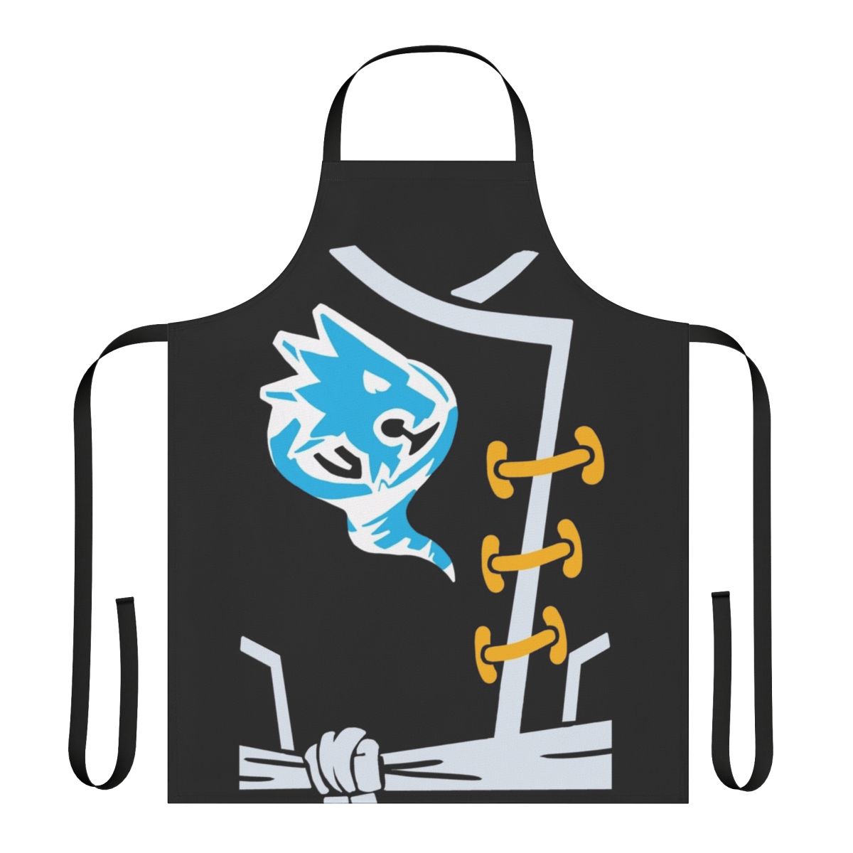 Stylish ninja-inspired cooking apron featuring Zane's suit design