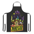 Ninja turtles inspired kitchen apron with cartoon characters