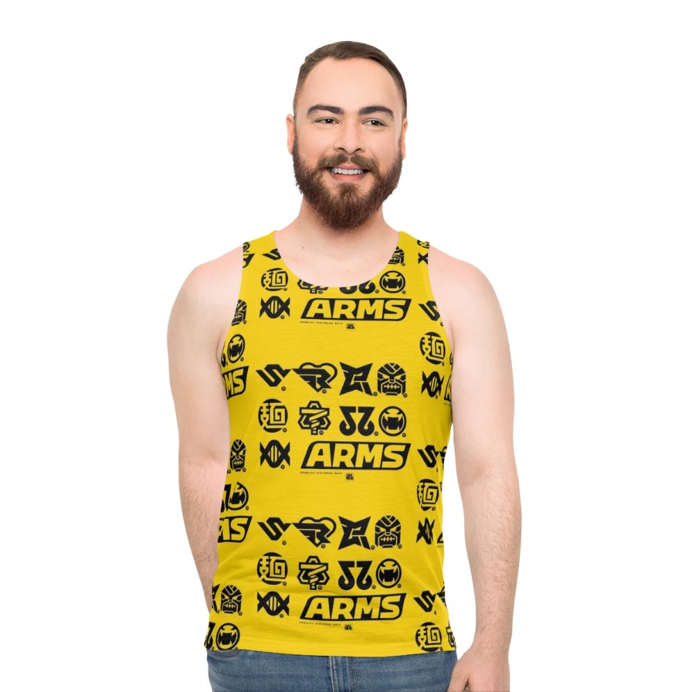 Nintendo ARMS character icons unisex tank top