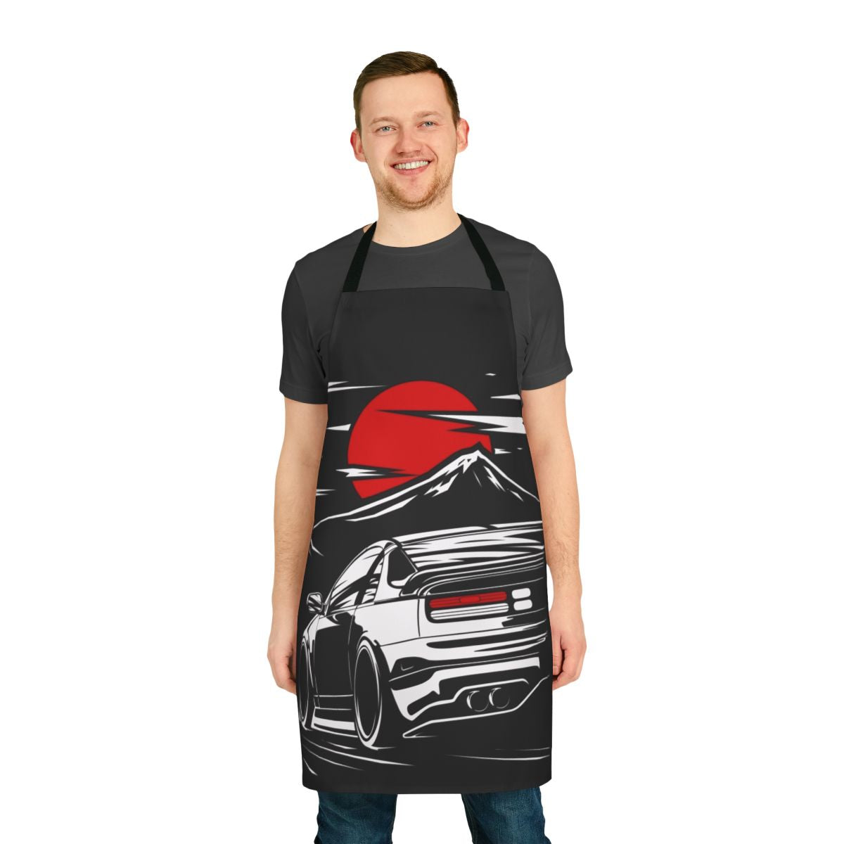Nissan 300ZX Z32 inspired automotive apron with JDM design