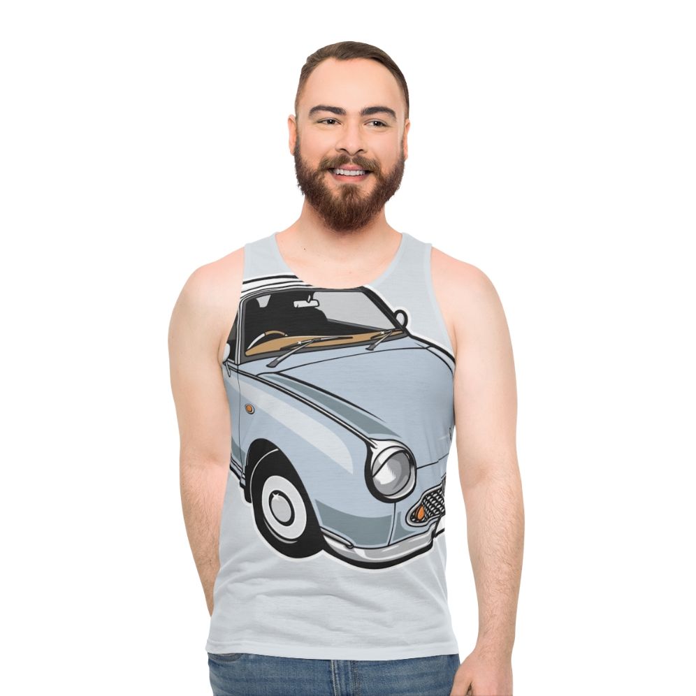 Nissan Figaro Pale Aqua Unisex Tank Top