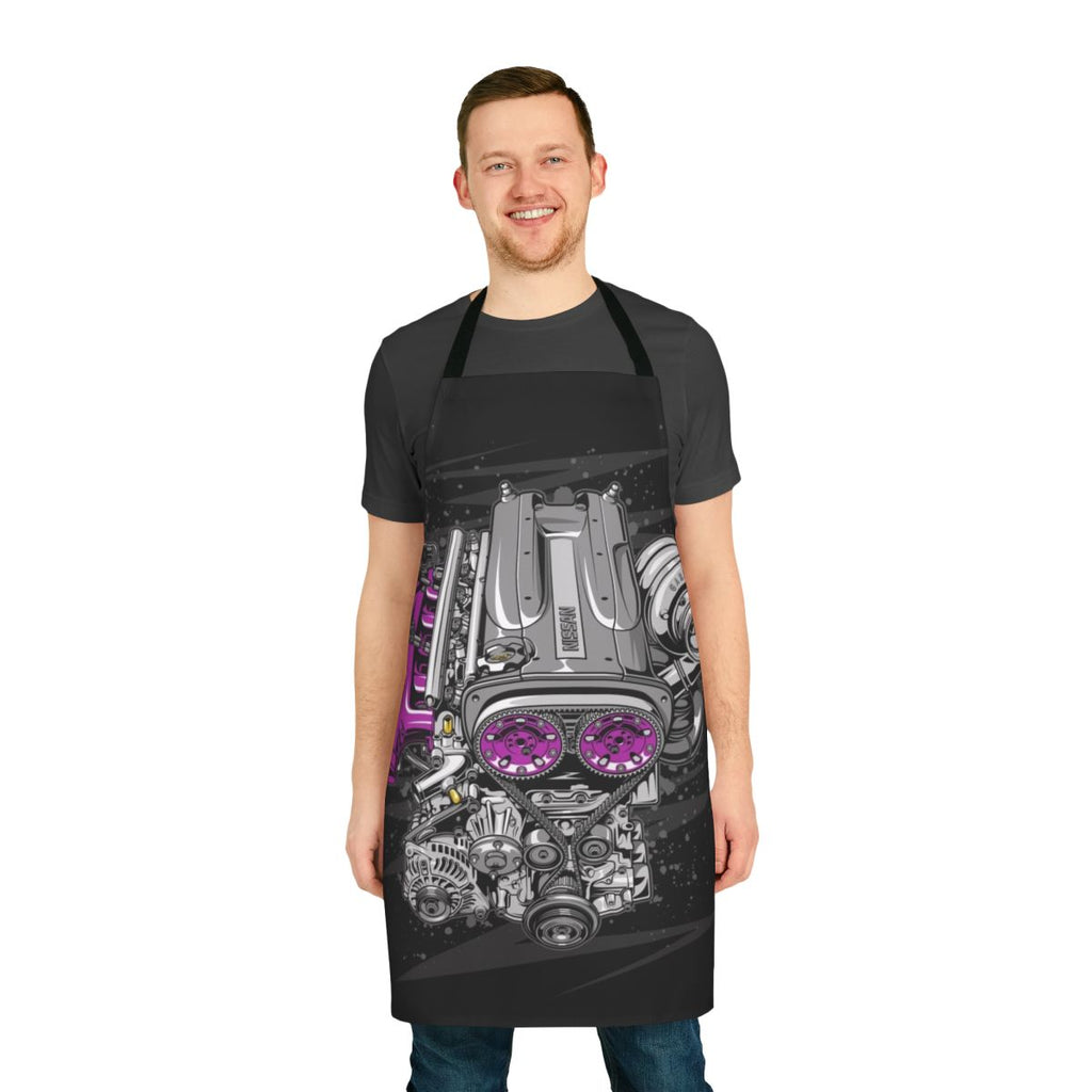 Nissan RB26 Engine Themed Apron for Automotive Enthusiasts