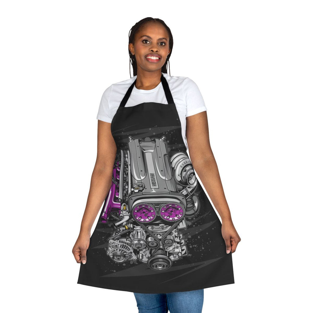 Nissan RB26 Engine Themed Apron for Automotive Enthusiasts