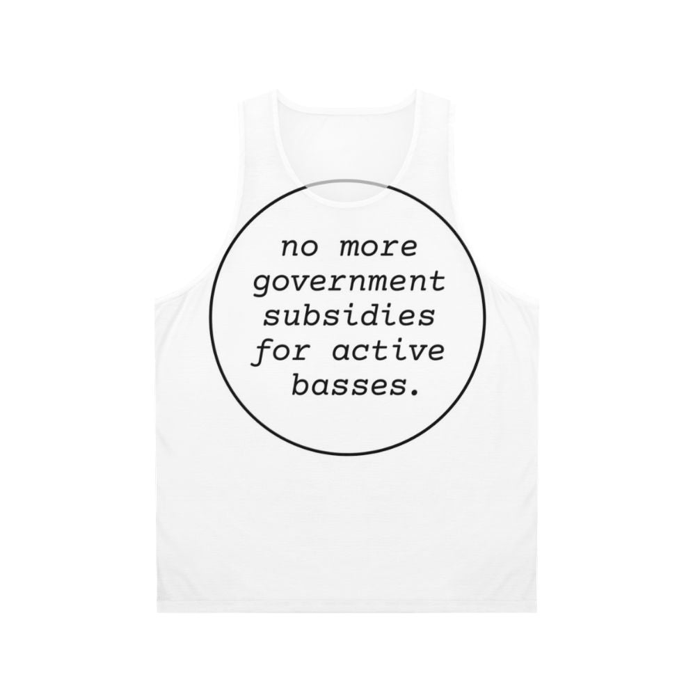 No Government Subsidies Active Basses Unisex Tank Top