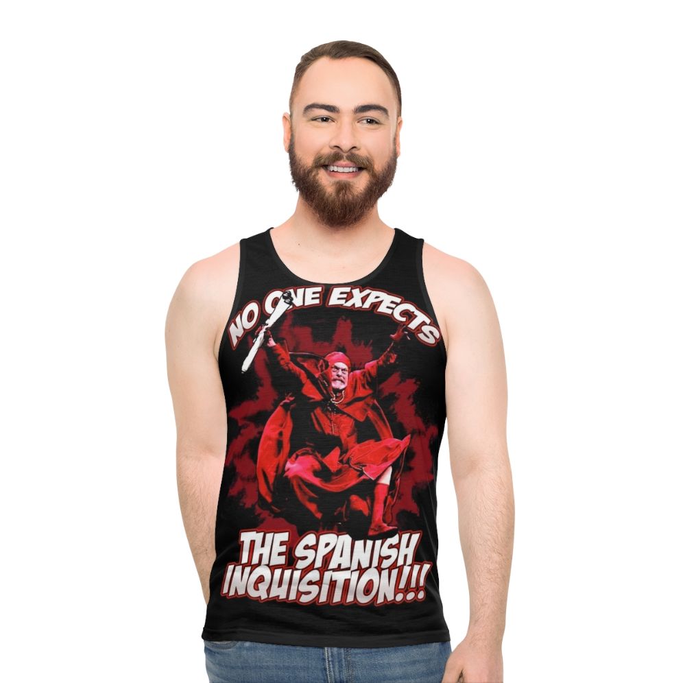 Unisex "No One Expects the Spanish Inquisition" Monty Python Comedy Tank Top