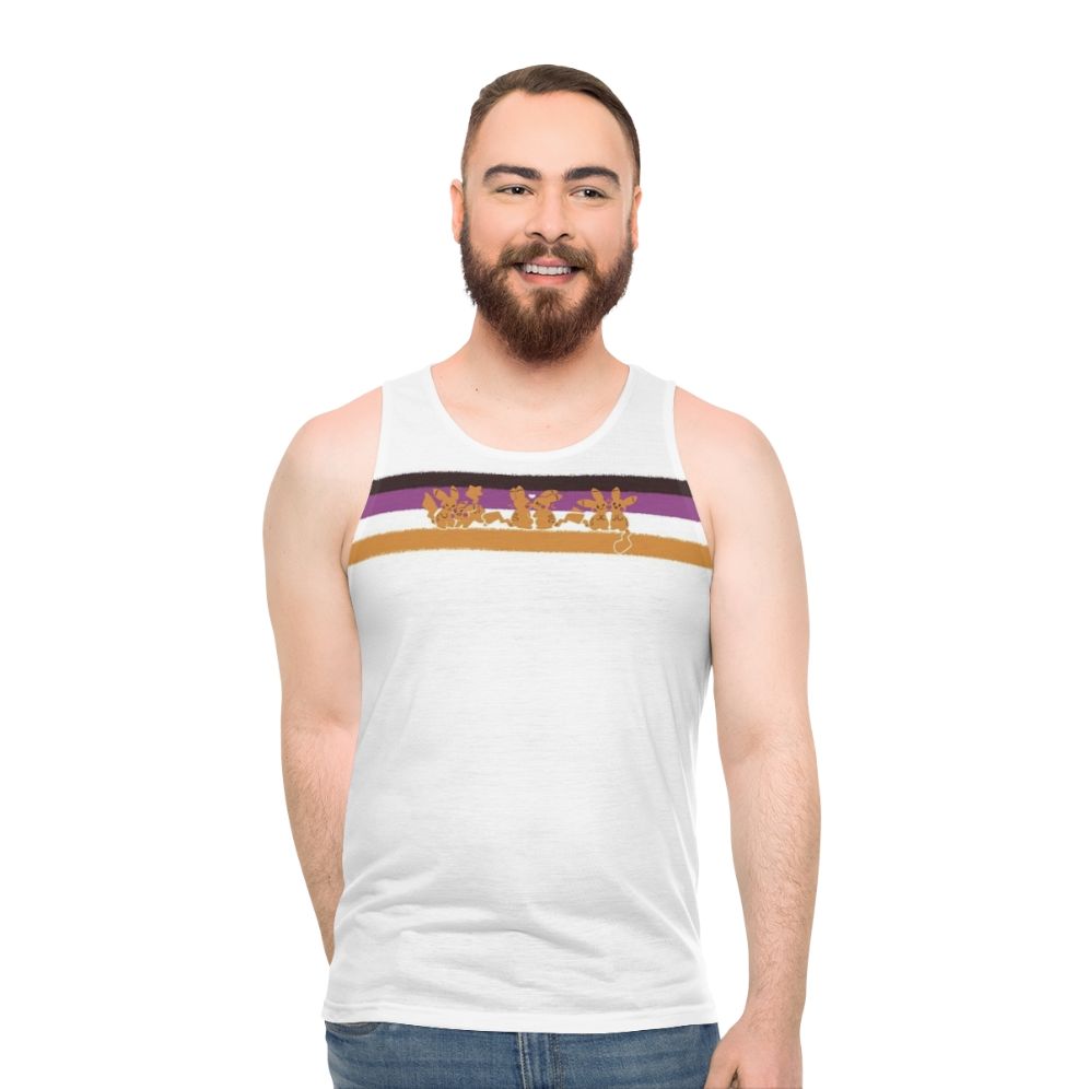 Nonbinary pride electric love unisex tank top