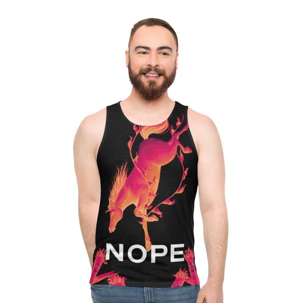 "Nope Movie Unisex Horror Sci-Fi Thriller Tank Top"