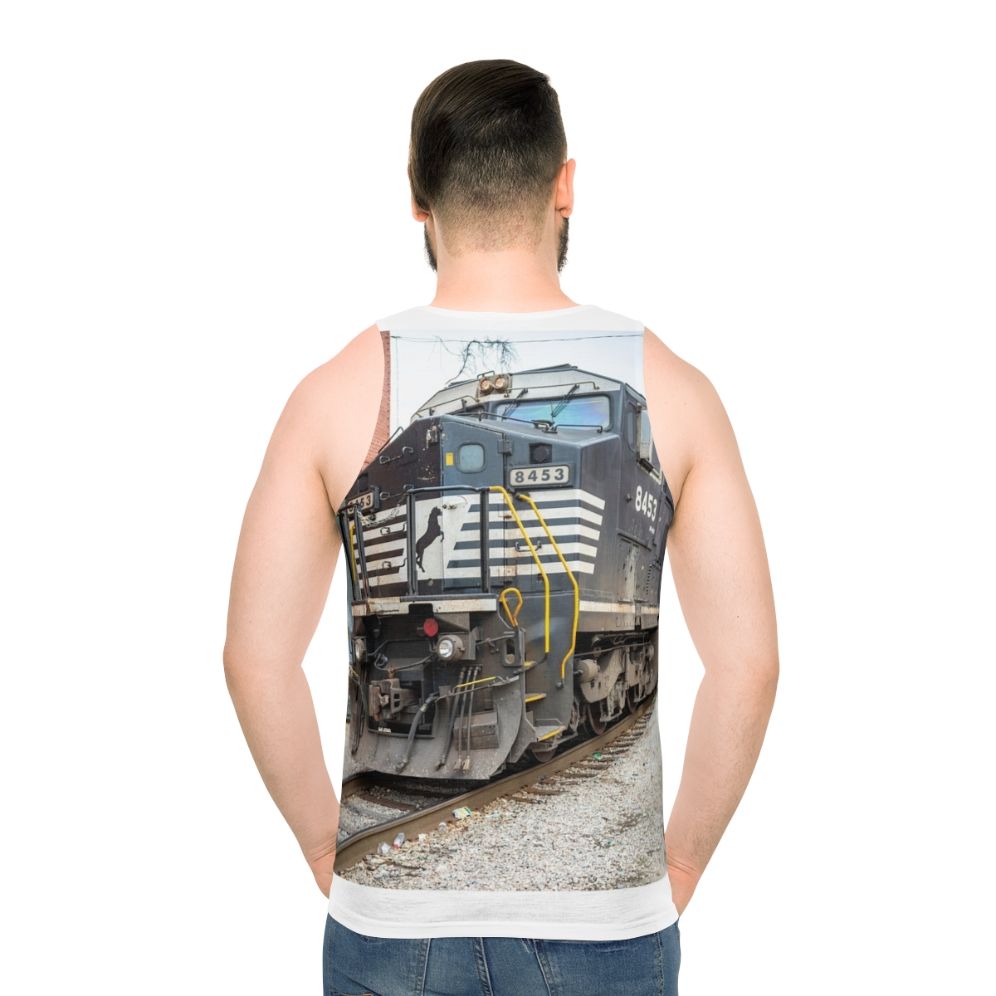 Norfolk Southern Raleigh NC Train Yard Unisex Tank Top
