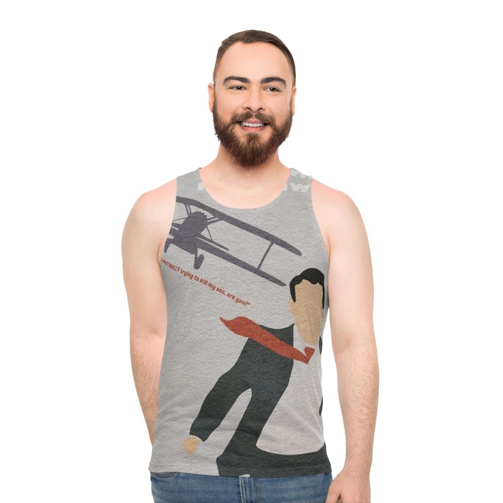 "North By Northwest" minimalist movie fan tank top