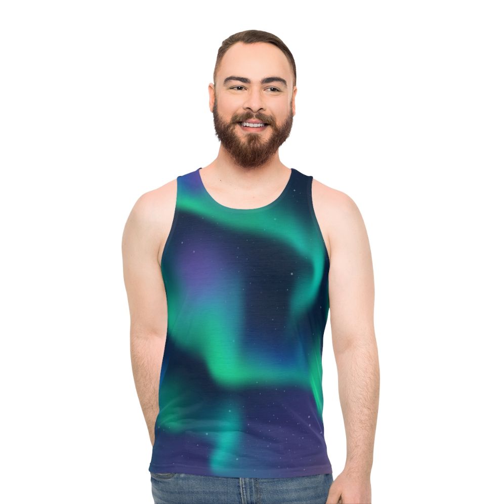 Northern Lights Aurora Borealis Unisex Tank Top
