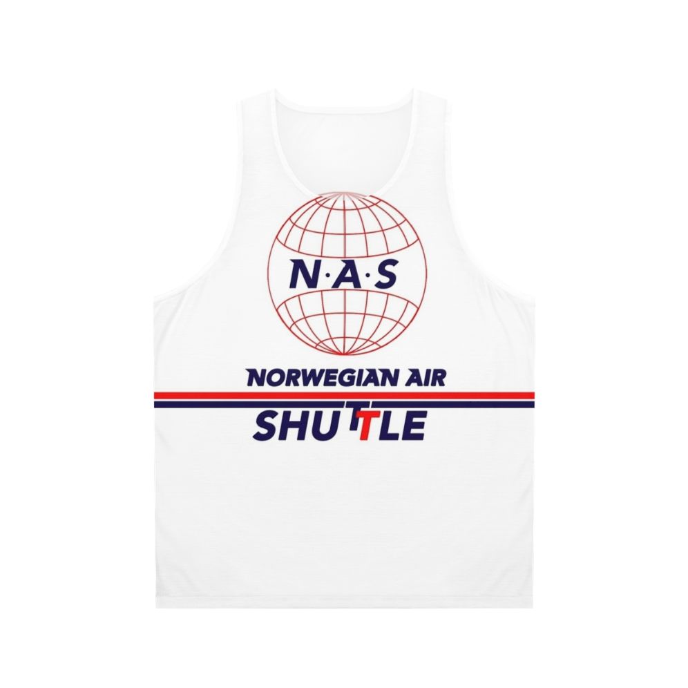 Unisex tank top featuring the classic Norwegian airline brand