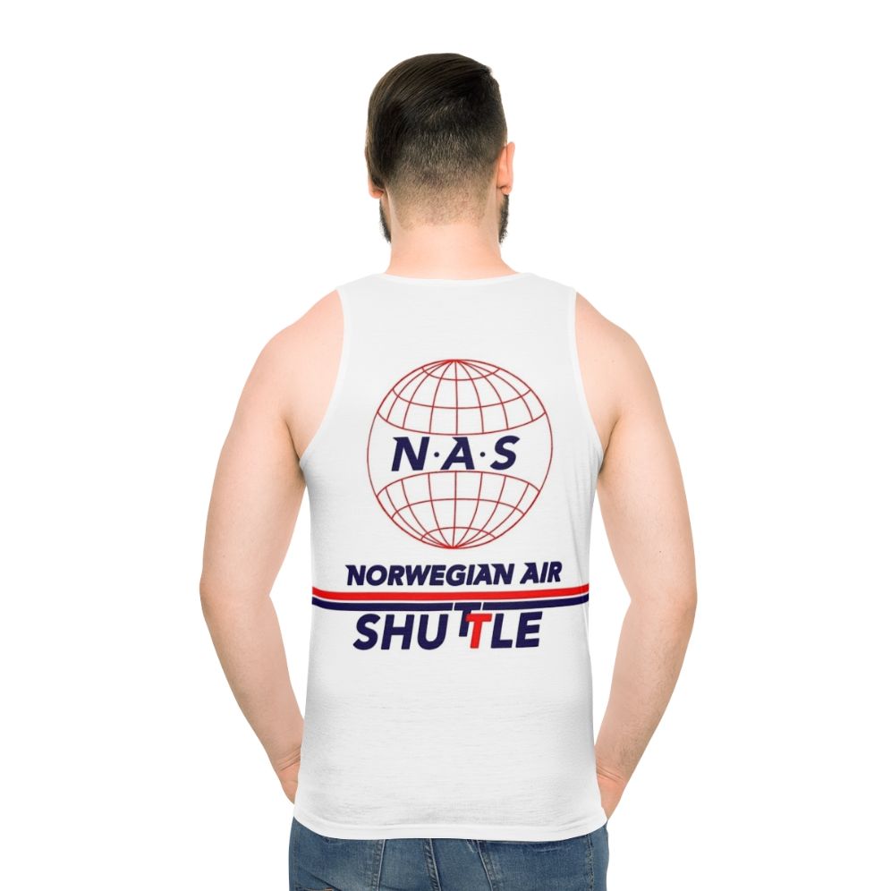 Unisex tank top featuring the classic Norwegian airline brand