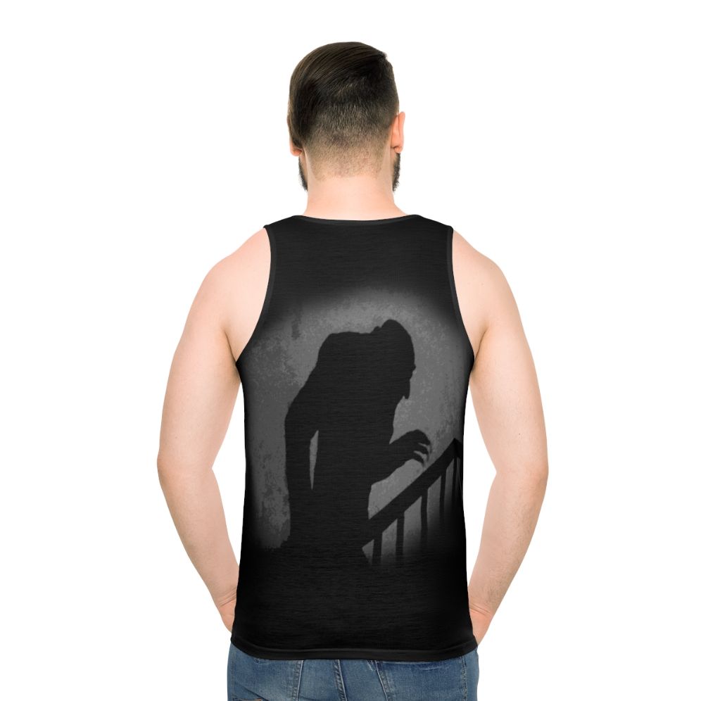 Nosferatu silhouette unisex tank top