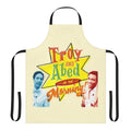 Troy and Abed from the TV show Community wearing a morning show-inspired apron