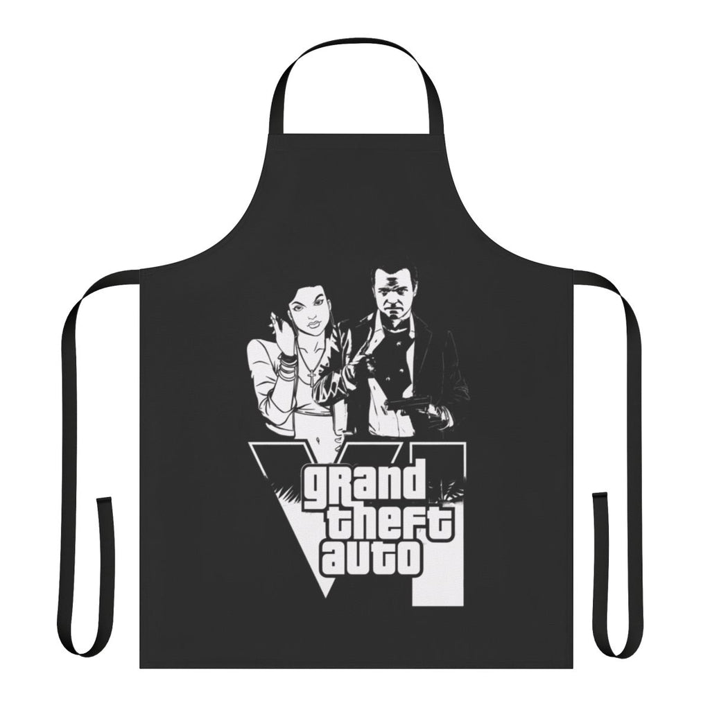 Apron featuring classic Grand Theft Auto gaming design