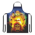 Vintage-inspired apron featuring elements from the 2000s comedy film "The Master of Disguise"