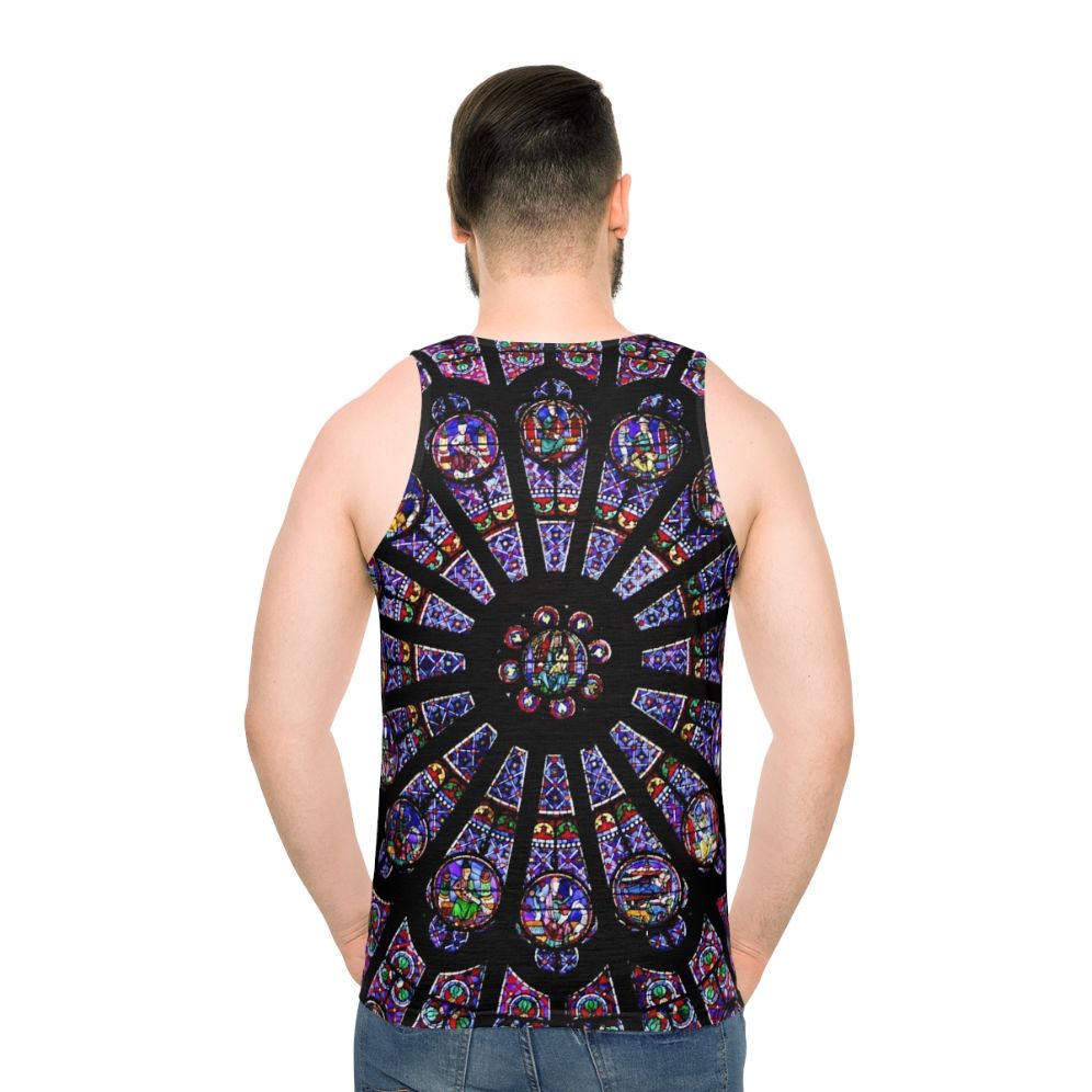 Notre Dame Cathedral Rose Window Unisex Tank Top