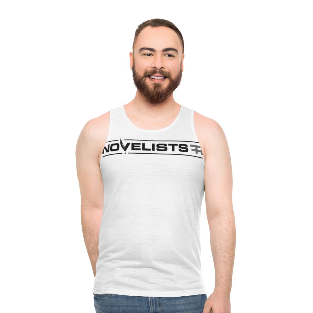 Novelists FR Black Logo Unisex Metal Tank Top