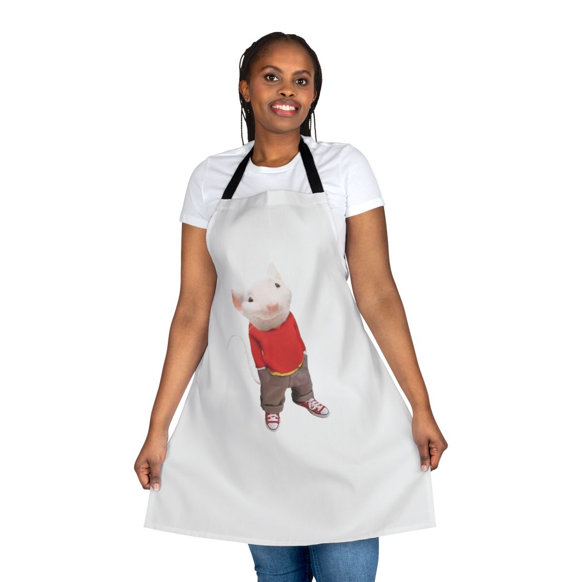 Stuart Little movie-themed sticker apron with cartoon character designs