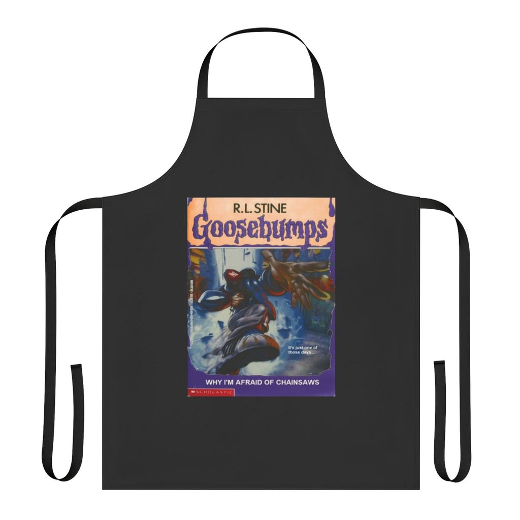 Goosebumps-themed apron featuring the nu metal band Limp Bizkit