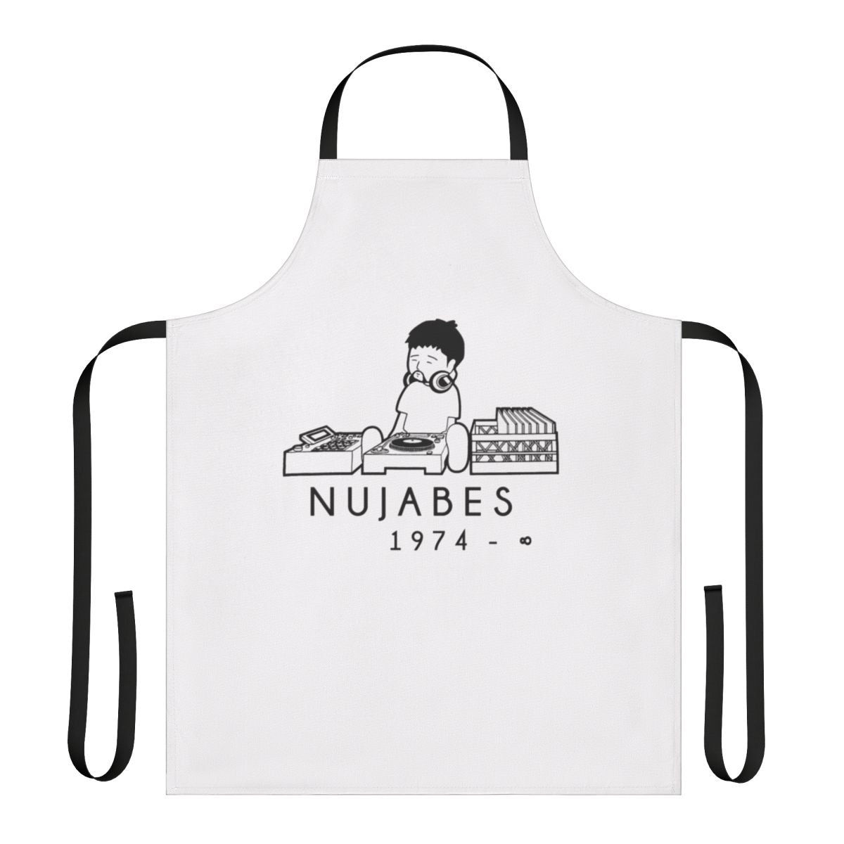 Nujabes-inspired apron with a stylish design celebrating the legacy of the renowned Japanese beatmaker and producer