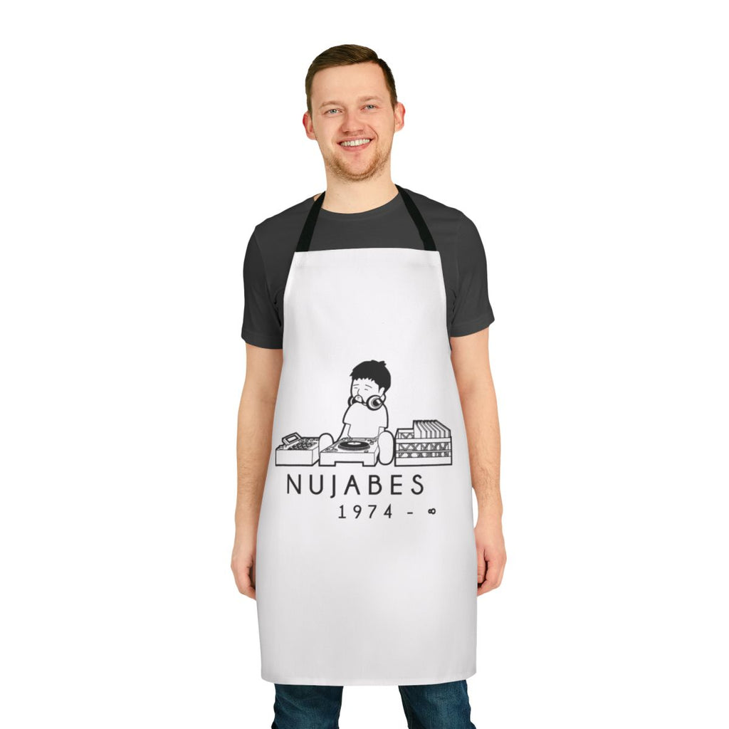 Nujabes-inspired apron with a stylish design celebrating the legacy of the renowned Japanese beatmaker and producer