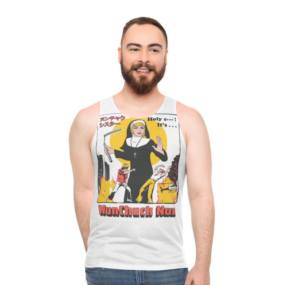Nunchuck Nun Unisex Tank Top