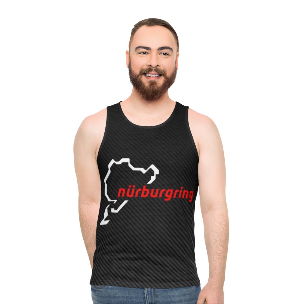Nürburgring carbon fiber unisex tank top
