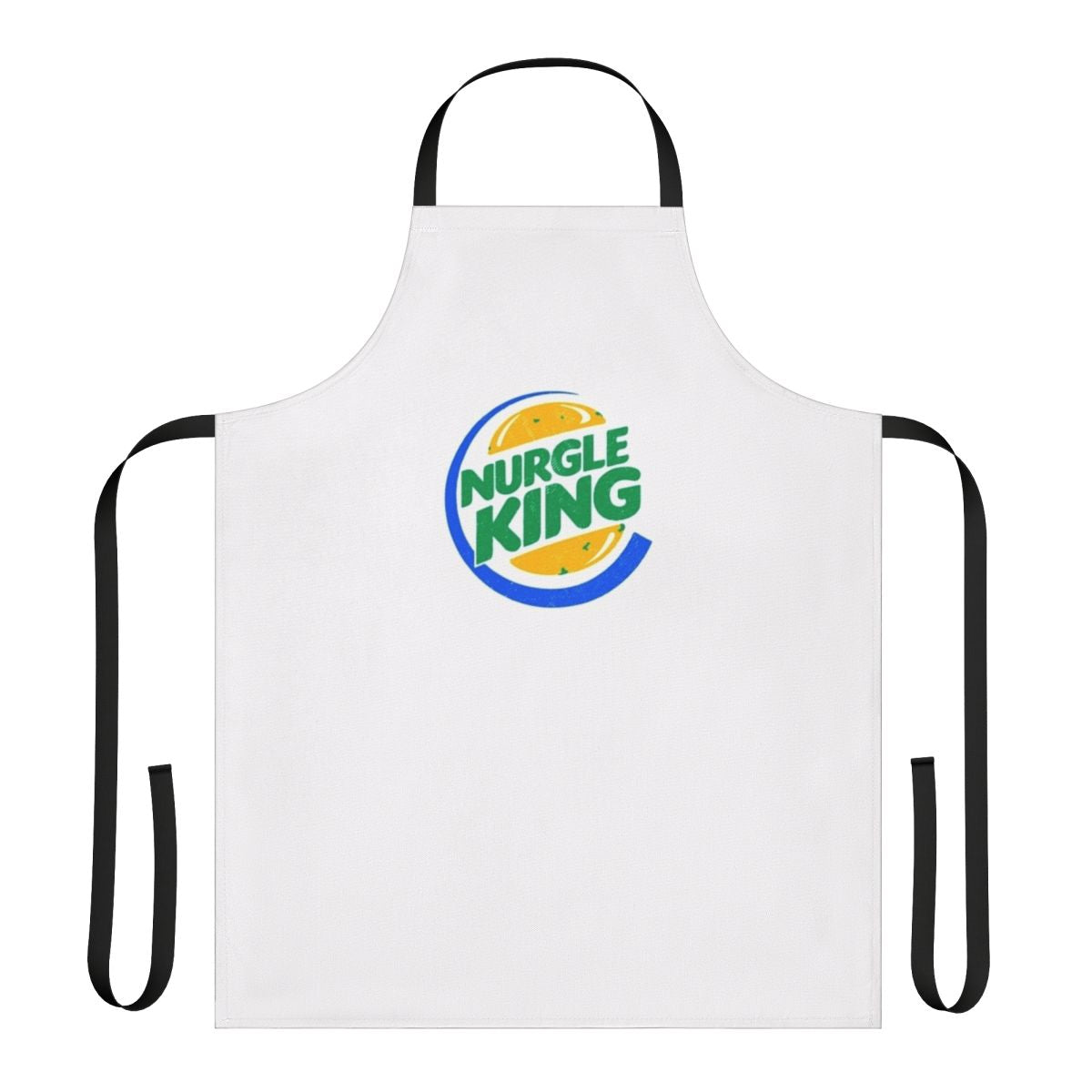 Nurgle-themed bloodbowl apron with graphic design for tabletop games