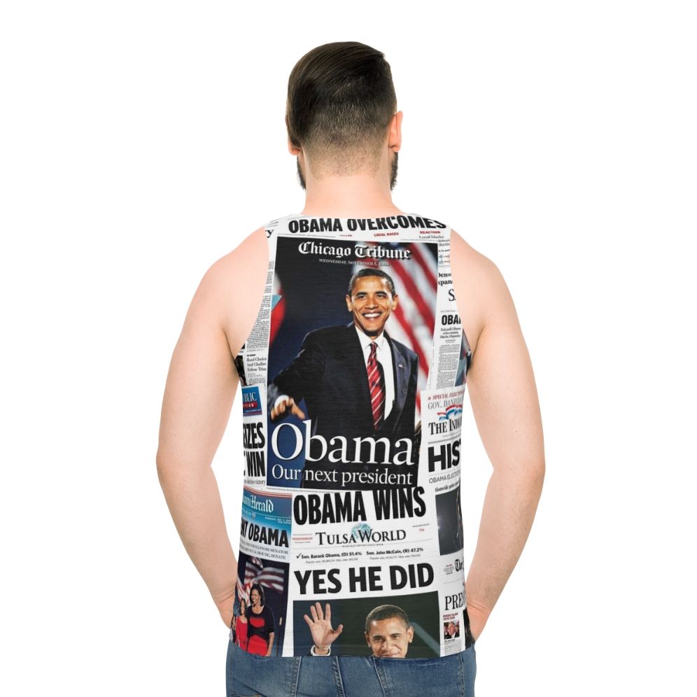 Obama 2008 commemorative unisex tank top
