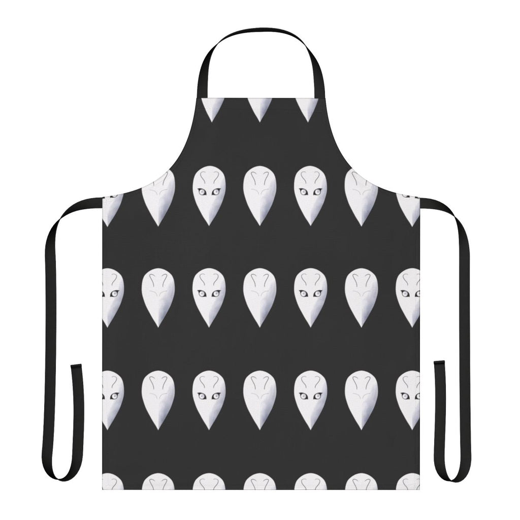 Oban Star Racers inspired anime racing apron with spirit and alien design
