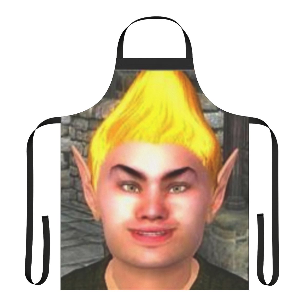 Oblivion-themed apron featuring the iconic "By Azura, By Azura, By Azura!" meme