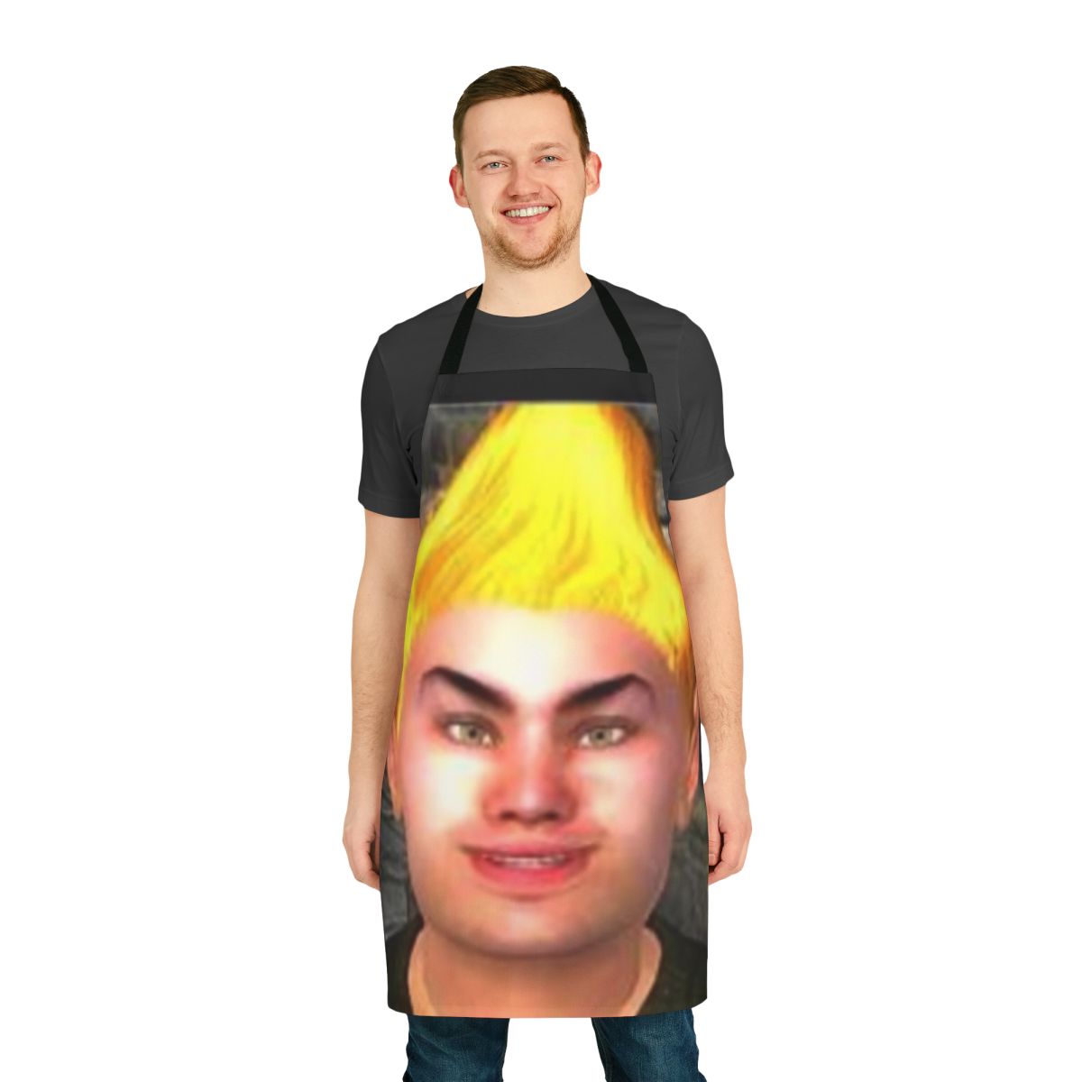 Oblivion-themed apron featuring the iconic "By Azura, By Azura, By Azura!" meme