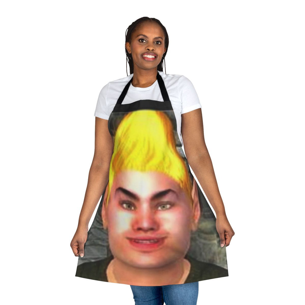 Oblivion-themed apron featuring the iconic "By Azura, By Azura, By Azura!" meme
