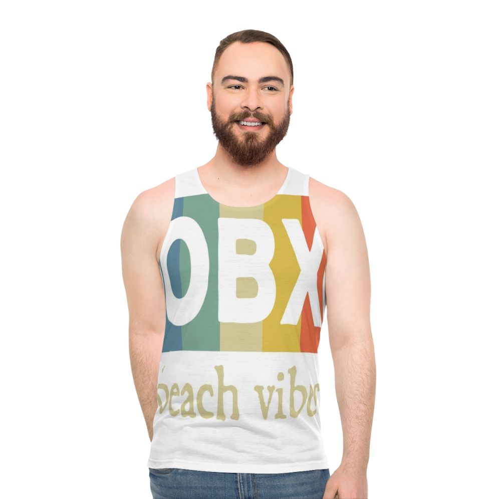 Obx beach vibes unisex tank top