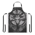 Occult art apron featuring a Baphomet abstract design
