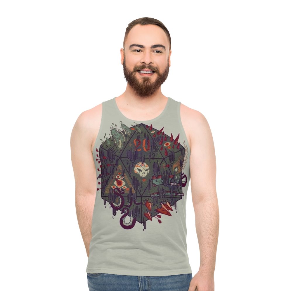 Occult dark fantasy unisex tank top