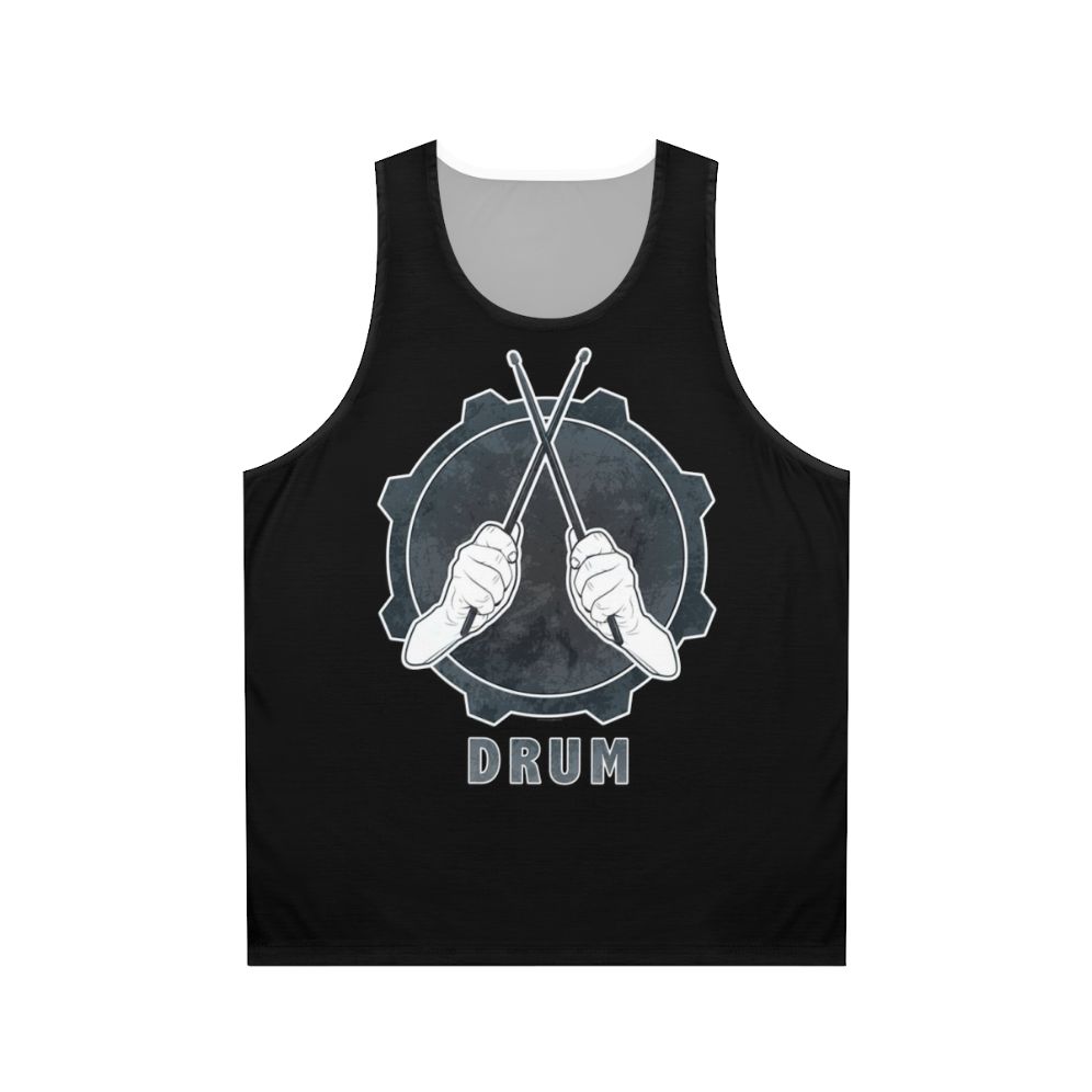 Occupations Drummer 1 Unisex Tank Top for Musicians